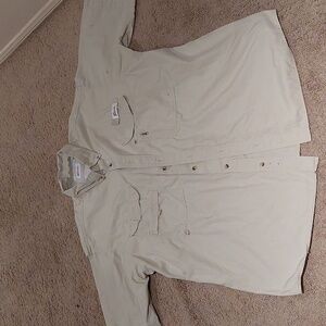 Men's World Wide Sportsman Fising Button Down Shirt Size 2XL